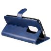 Blue Leather Case for Motorola Moto G9 Play / Moto E7 Plus - 5