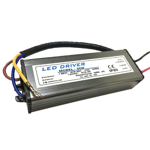 30W LED Driver Adapter AC 85-265V to DC 24-38V IP65 Waterproof - 1