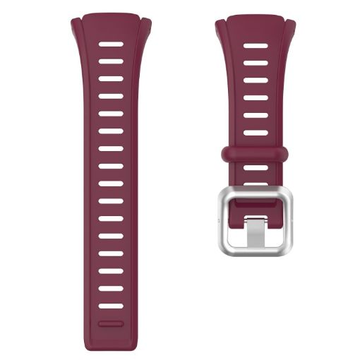 POLAR FT60 Men's Silicone Watch Band - Red Wine - 1