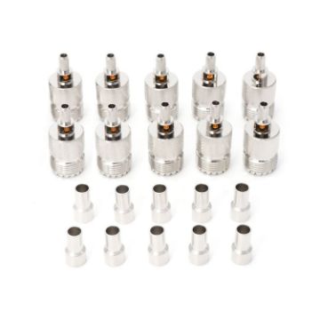 UHF Female Jack SO239 Crimped RF Connector Coaxial Adapter - 10 PCS - 1