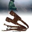 Quick Release Anti-Slip Dual Shoulder Leather Camera Strap - 3