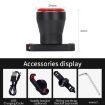 Antusi Q5 Bicycle Rear Light - Automatic Brake Induction Taillight - 3