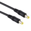 Picture of DC Power Plug 5.5 x 2.5mm Male to Male Adapter Connector Cable, Cable Length:50cm (Black)