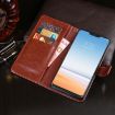 LG G7 ThinQ Crazy Horse Texture Leather Case - Brown - 6