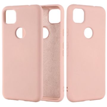 Google Pixel 4a Pink Silicone Shockproof Case - Full Coverage - 1