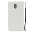 Nokia 3 Rhinestone Leather Case - Card Slot & Wallet - Diagonal Flower - 3