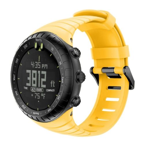 Yellow Silicone Watch Band for Suunto Core - Smart Watch Band - 1
