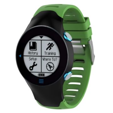 Green Silicone Watch Band for Garmin Forerunner 610 - 1