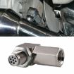 Car Oxygen Sensor Spacer Engine Light CEL Check Bung Mini Catalytic Converter - 1
