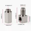 Car Oxygen Sensor Spacer Engine Light CEL Check Bung Mini Catalytic Converter - 4