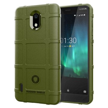 Shockproof TPU Case for Nokia 3.1C - Army Green - 1