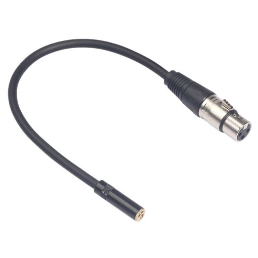 3.5mm Female to XLR Female Audio Cable, 0.3m Length - 1