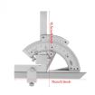 High Carbon Steel Trimmer Protractor Angle Measuring Ruler - 6