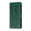 Green Feather Pattern Litchi Texture Leather Case for Motorola Moto G7 Power - 3