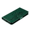 Green Feather Pattern Litchi Texture Leather Case for Motorola Moto G7 Power - 5
