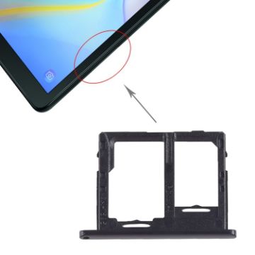 Galaxy Tab A 10.5 T595 SIM Card Tray + Micro SD Tray - Black - 1