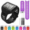 Black Silicone Watch Band for Garmin Forerunner 910XT - 5