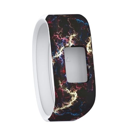 Yellow Lightning Silicone Sport Band for Garmin Vivofit JR - Large - 1