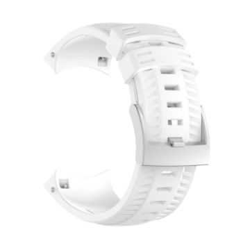 White Silicone Watch Band for SUUNTO 9 - Durable & Stylish - 1