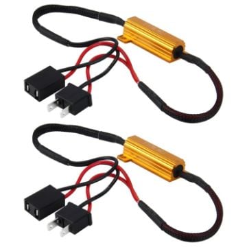 Picture of 2 PCS H7 Car Canbus Error Canceller Decoder Load Resistor LED 50W 8 Ohm