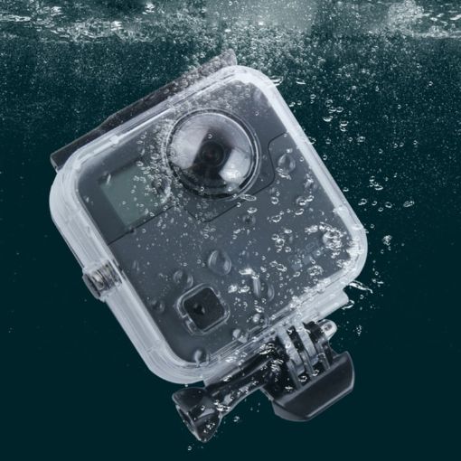 Waterproof Housing Case for GoPro Fusion - 40m, Buckle Mount & Screw - 1