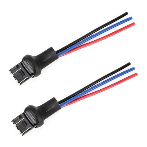 T20 / 7443 Bulb Holder Base Male Socket with Wire - 1