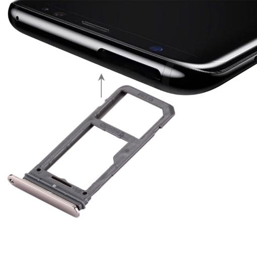 Galaxy S8 SIM Card Tray + Micro SD Tray - Gold - 1