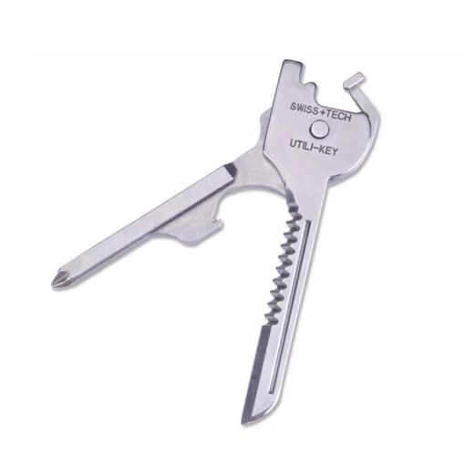 SWISS+TECH Stainless Steel 6 in 1 Multi-function Key Chain - 1