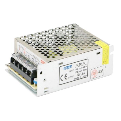 SOMPOM S-60-12 60W 12V 5A LED Light Strip Power Supply - 1
