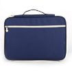 Multi-purpose Zipper Document Folder A4 Storage Bag - Navy Blue - 3