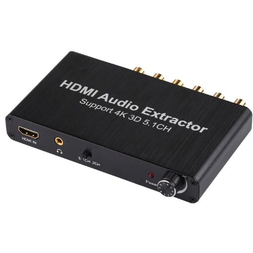 4K 3D HDMI 5.1CH Audio Decoder Extractor - High Quality Audio - 1