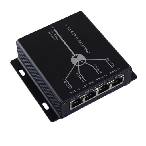 4CH IP Camera POE Extender - 1 into 4 Output - 1
