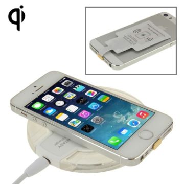 Fantasy Wireless Charger & Receiver for iPhone 6 Plus/6/5S/5 - White - 1