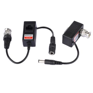 2 PCS HD 213A Coaxial CVI/TVI/AHD Video Audio Power Balun Transceiver - 1