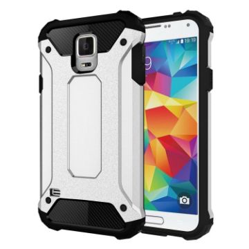 Galaxy S5 Tough Armor TPU + PC Case Silver - 1