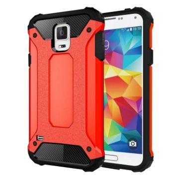 Galaxy S5 Tough Armor TPU + PC Case (Red) - 1