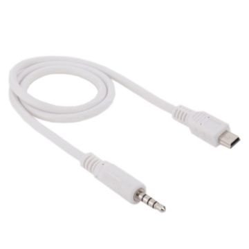3.5mm Male to Mini USB Male Audio AUX Cable, 50cm Length - 1