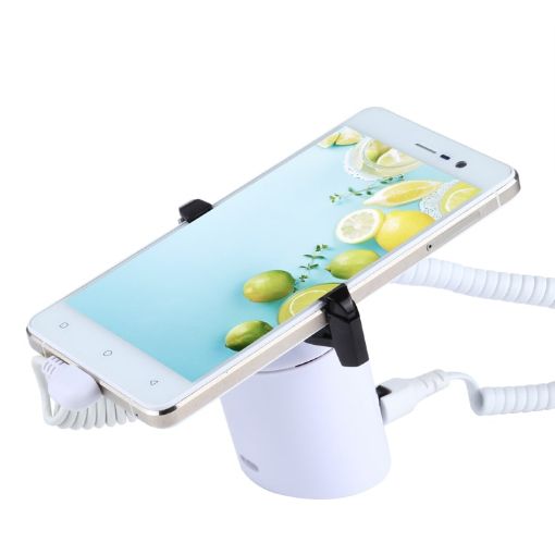 Cylindrical Display Stand Security System with Remote Control for Smartphones - 1