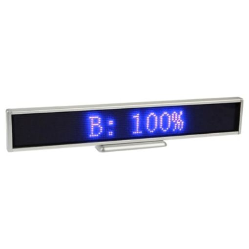 LED Scrolling Message Display Sign - 128 x 16 Pixels - 41cm - 1