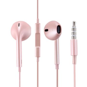 Picture of EarPods Wired Headphones Earbuds with Wired Control & Mic (Rose Gold)