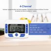 PS-360 Kitchen Countdown Clock - 4 Groups Alarm Timer - 4