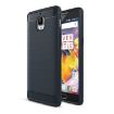 OnePlus 3T Carbon Fiber TPU Rugged Armor Case - Dark Blue - 1