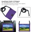 Samsung Galaxy Tab A9+ 11 X216B Tablet Case with Strap - Purple+Black - 4