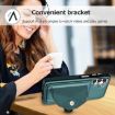 Samsung Galaxy A05s Shockproof Leather Phone Case with Card Holder - Black - 5
