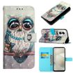 Motorola Moto G Power 5G 2024 Leather Phone Case - Grey Owl - 1
