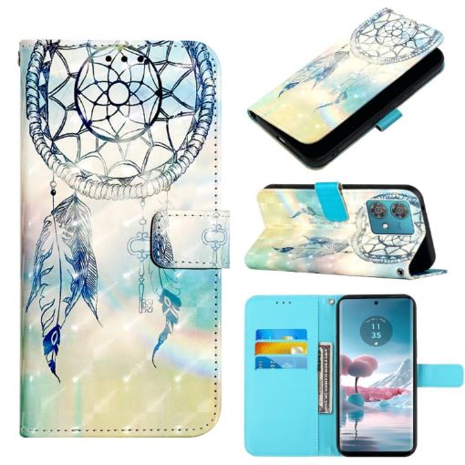 Motorola Edge 40 Neo Leather Phone Case - Dream Wind Chimes - 1
