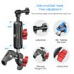 PULUZ Motorcycle Handlebar Crab Clamp CNC Metal Magic Arm Rod Mount - 4