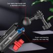 PULUZ Motorcycle Handlebar Crab Clamp CNC Metal Magic Arm Rod Mount - 5