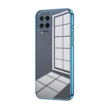 Samsung Galaxy M53 5G Blue Transparent Plating Phone Case - 1