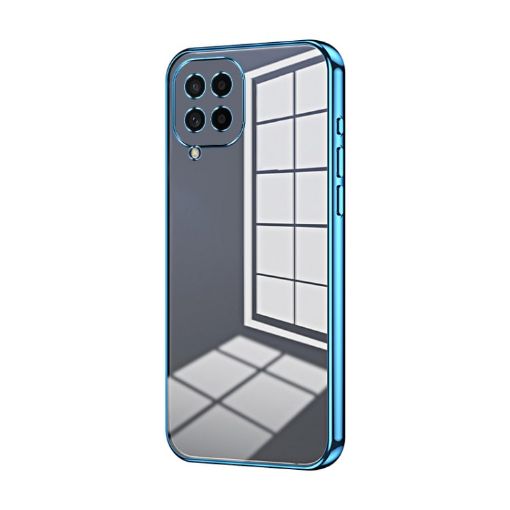 Samsung Galaxy M53 5G Blue Transparent Plating Phone Case - 1